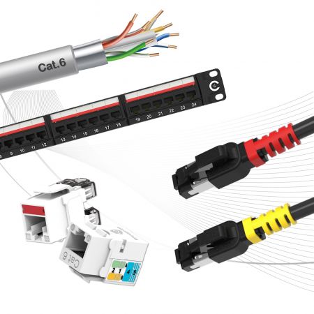 Kabel Berstruktur Cat.6 - Penyelesaian Ethernet 1G Kabel Berstruktur Cat6 Cat6